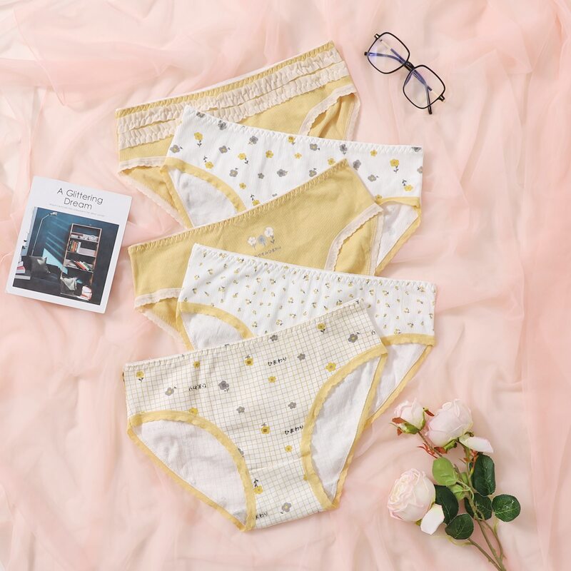 

5pack Plus Mixed Print Panty Set, Multicolor
