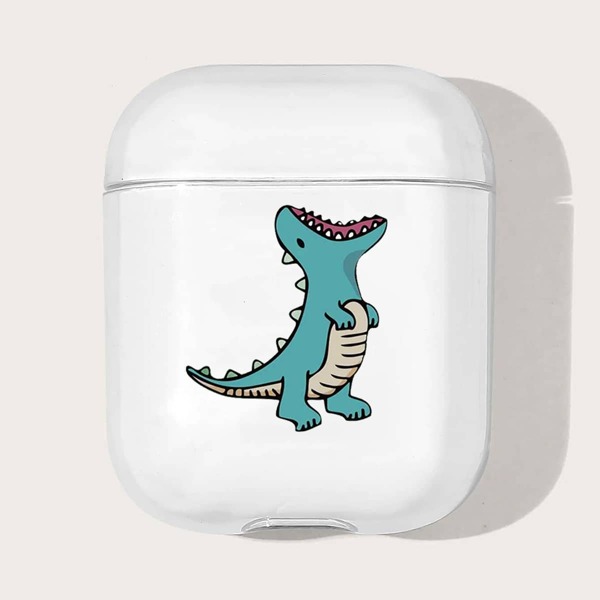 

Cartoon Dinosaur Pattern Case For Airpods, Clear