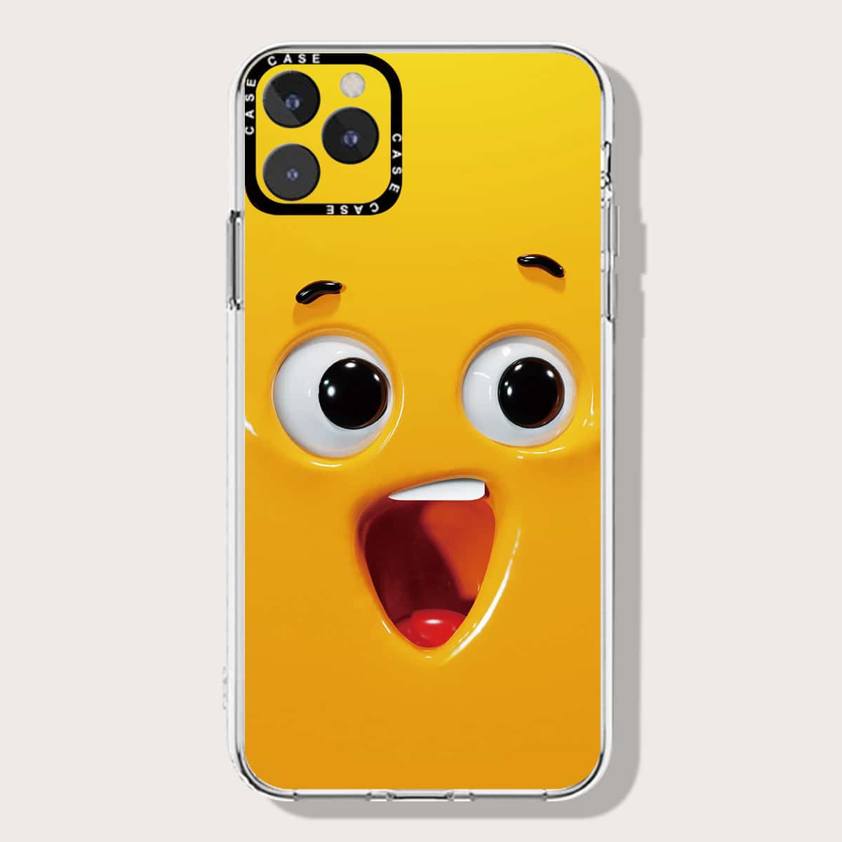 

Cartoon Graphic Phone Case, Yellow