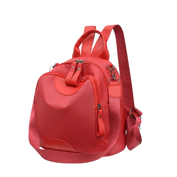 

Minimalist Pocket Front Backpack, Red