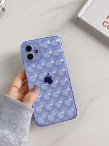 Clear Bubble Phone Case - Blue - View 1
