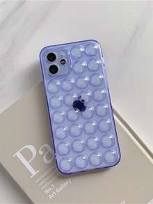 Clear Bubble Phone Case - Blue - View 2