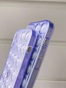 Clear Bubble Phone Case - Blue - View 4