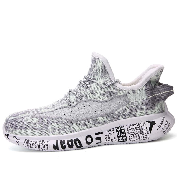 

Breathable Letter Graphic Running Shoes, Green