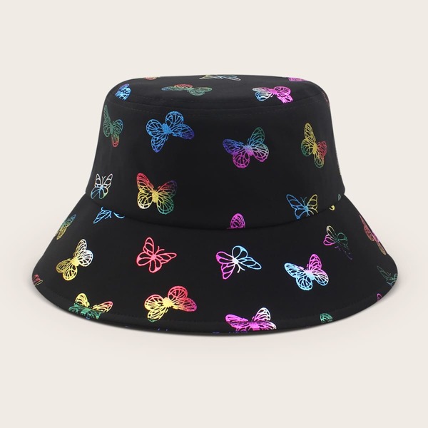

Animal Print Bucket Hat, Black