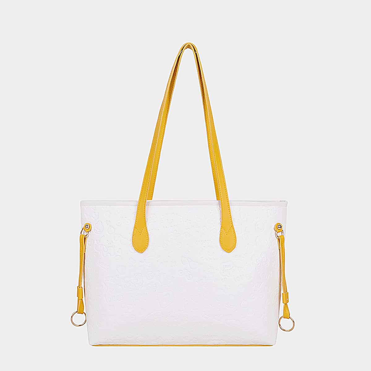 

Cartoon Embossed Tote Bag, Multicolor