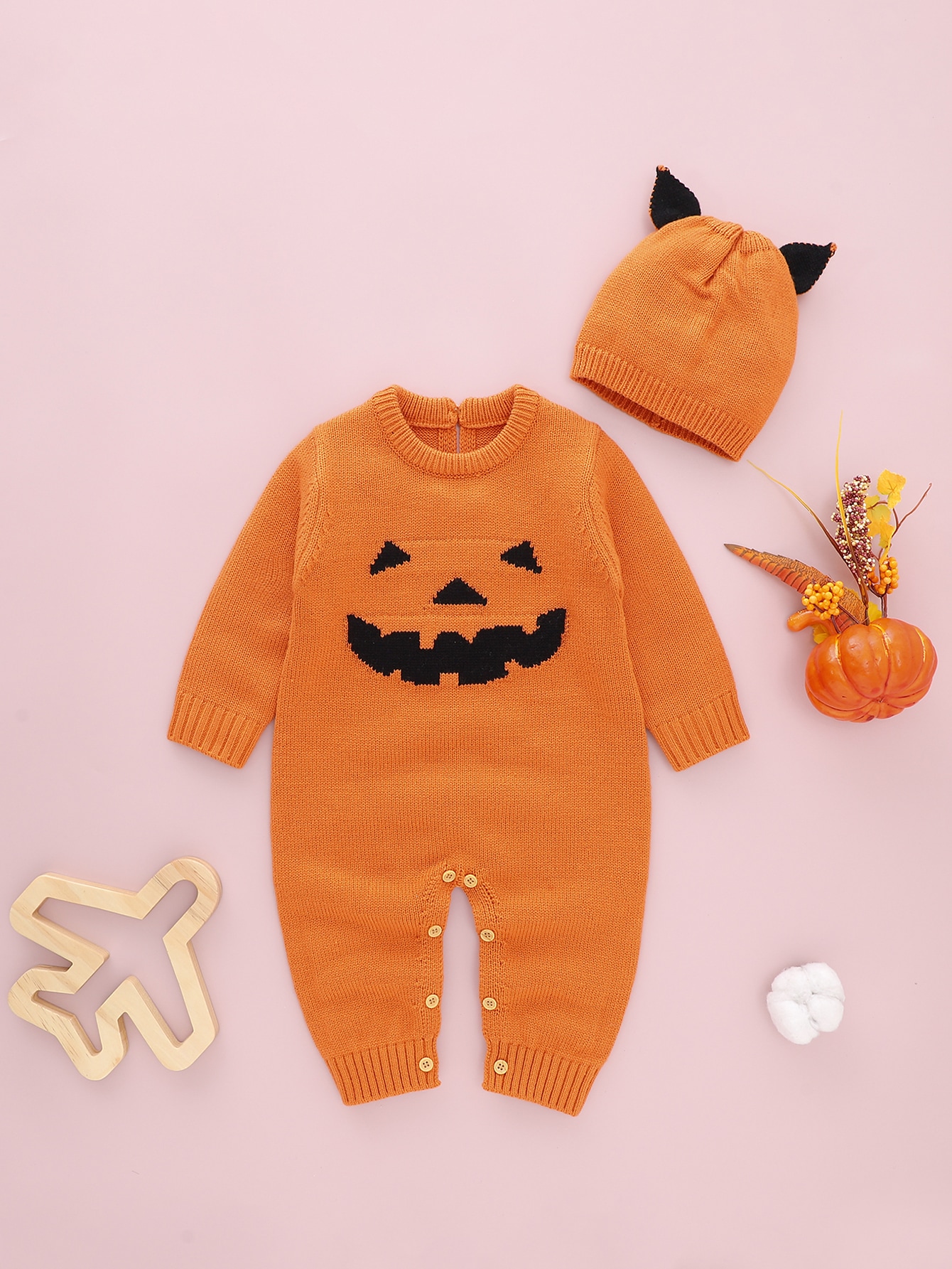 Flared Pants 2PCS Baby Playsuit Nightmare Bodysuit Romper T TALENTBABY Toddler Halloween Outfit Claus Infant Ruffle Pumpkin T-Shirt Tops