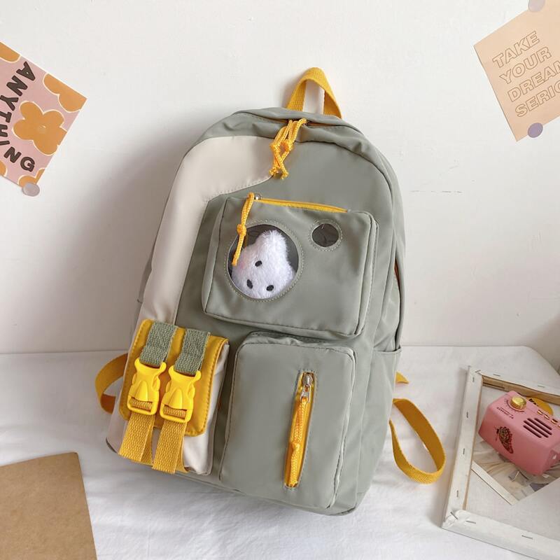 

Zip Front Pocket Front Backpack, Green