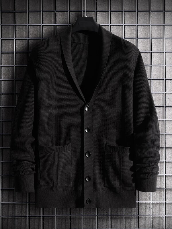 Manfinity Men Button Front Cardigan