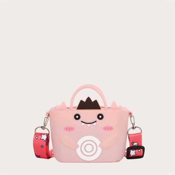 

Girls Cartoon Design Satchel Bag, Pink