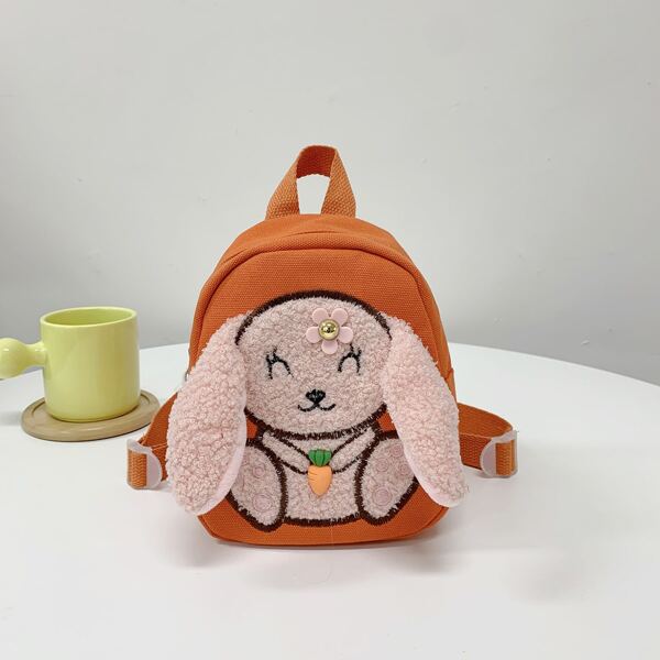 

Girls Cartoon Graphic Backpack, Orange