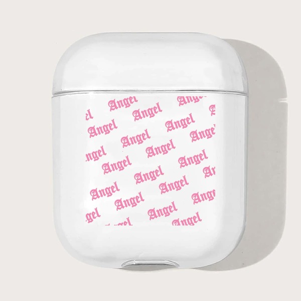 

Letter Graphic Case For Airpods, Clear