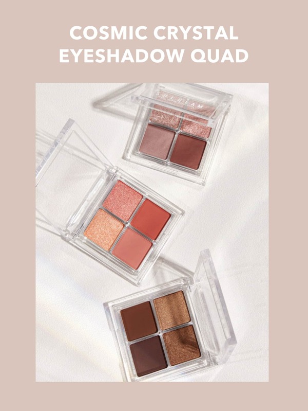SHEGLAM Cosmic Crystal Eyeshadow QuadSpellbound 4Clolor Matte Glitter