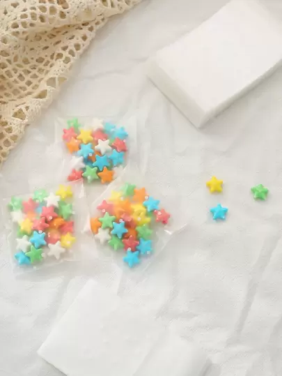 100pcs Disposable Plastic Cookies Packing Bag,Simple Self-adhesive Food Storage Bag For Baking Lovers