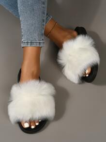 Trang trình bày Fluffy Tối giản - trắng - Xem 2