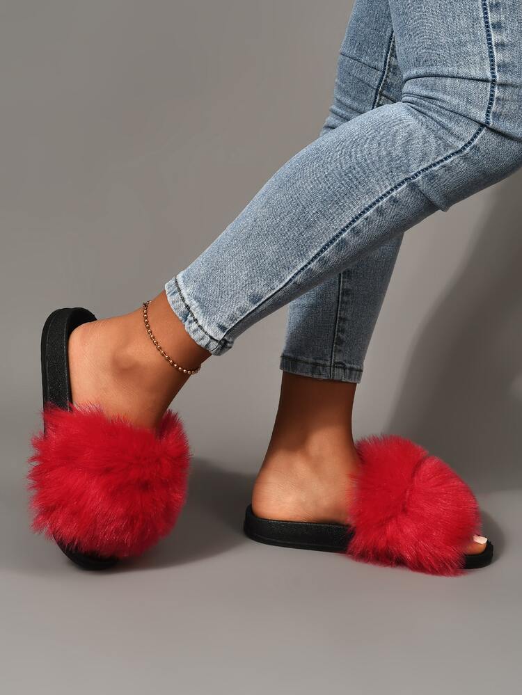 Chanclas mullidas minimalista - Rojo - Añade 3