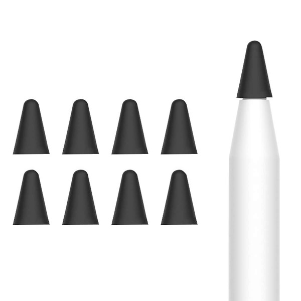 

8шт Защитный чехол для кончика Apple Pencil, Чёрный
