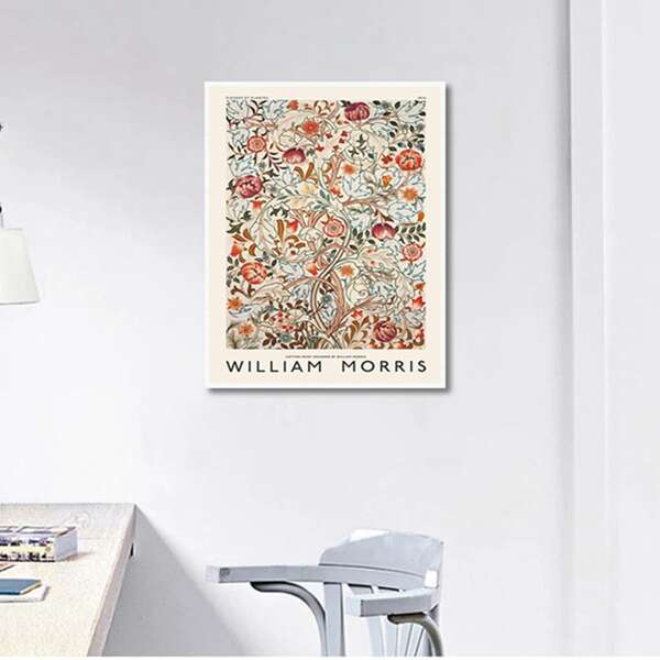 

Flower Print Unframed Painting, Multicolor