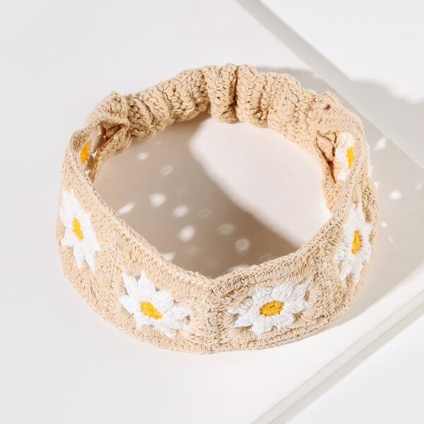 

Flower Crochet Hair Band, Multicolor