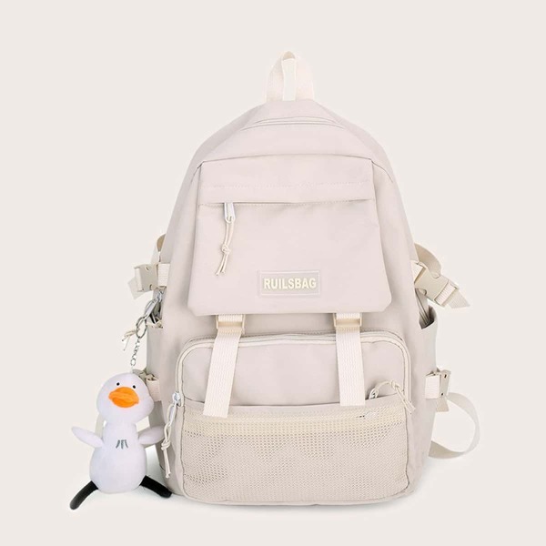 

Doll Decor Multi-Compartment Backpack, Multicolor