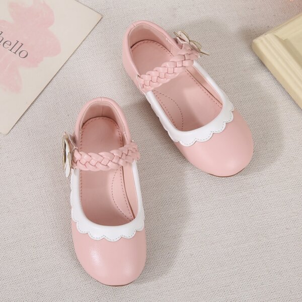 

Toddler Girls Scallop Detail Mary Janes, Pink