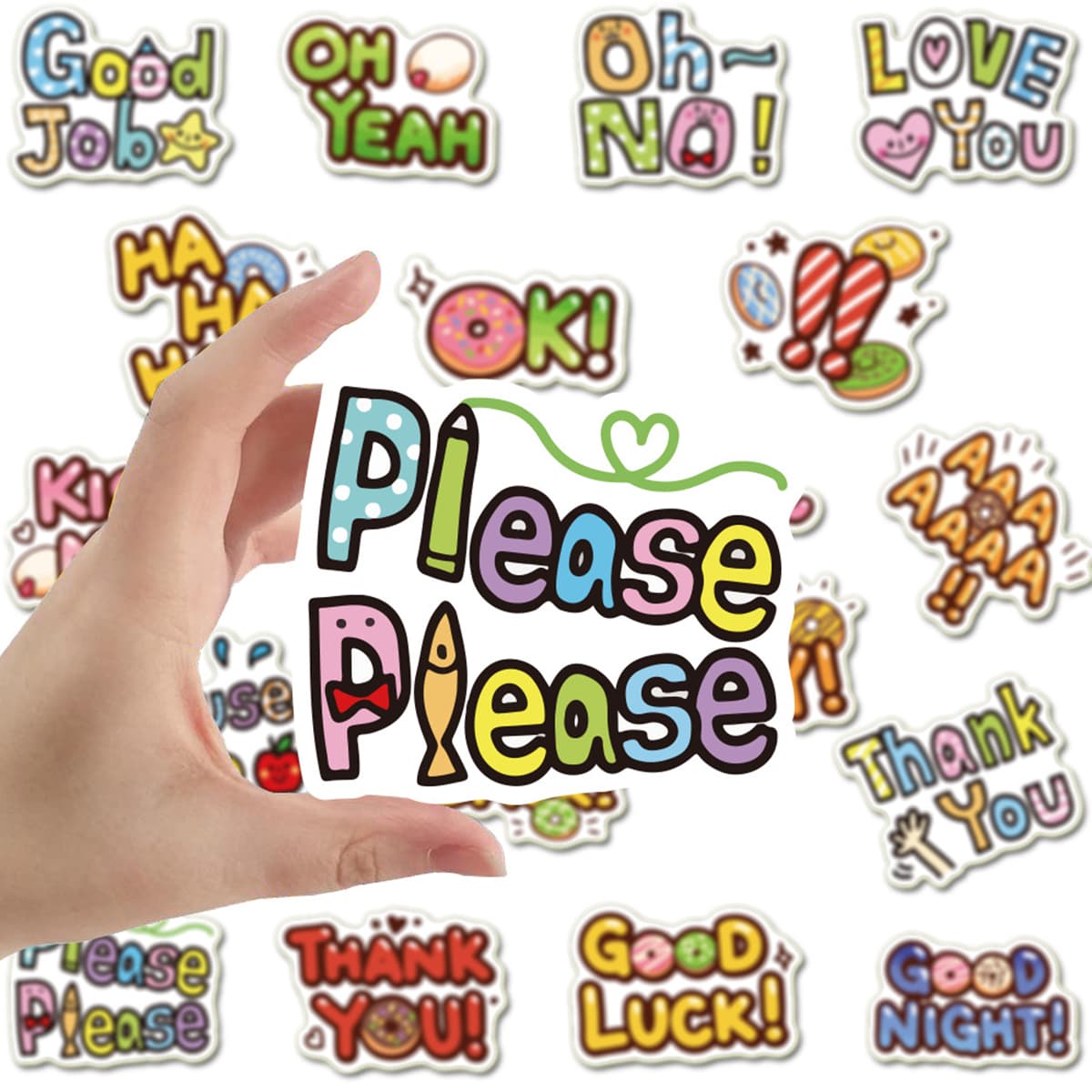 

50pcs Cartoon Graphic Sticker, Multicolor