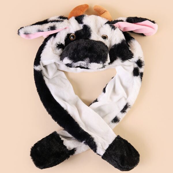

Cartoon Animal Design Fluffy Hat, Multicolor