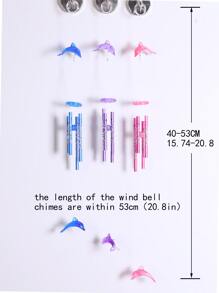 3pcs Dolphin Design Wind Chimes - Multicolor - View 2