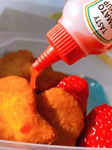 2 piezas Botella para exprimir salsa mini - Multicolor - Ver 6