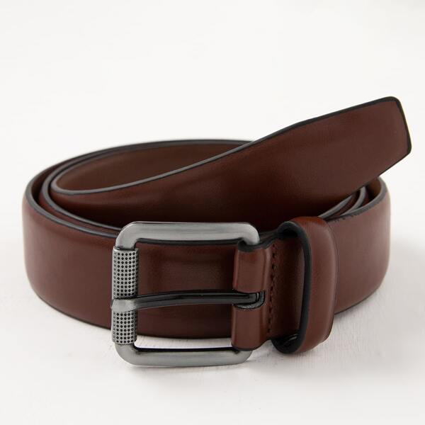 

Men PU Buckle Belt, Brown