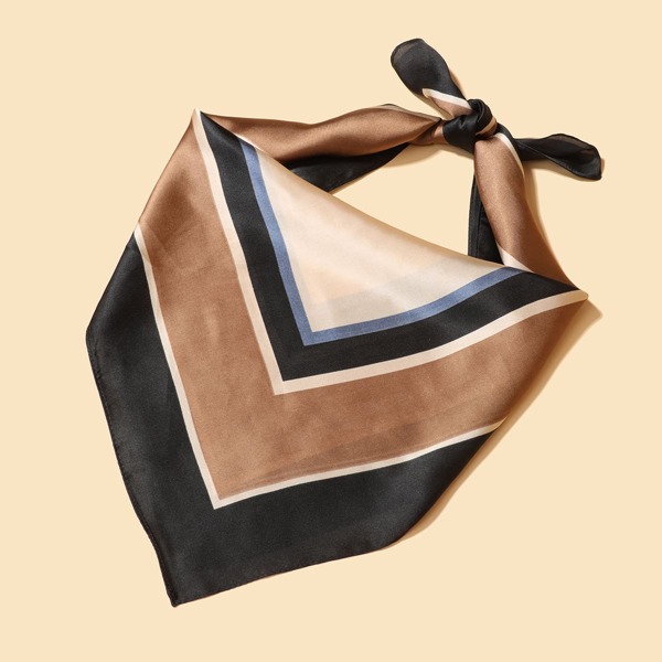 

Men Color Block Print Bandana, Multicolor