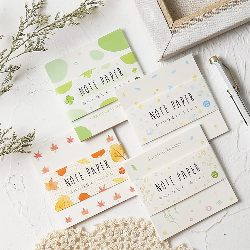 

1pc Mixed Pattern Random Sticker Note, Multicolor
