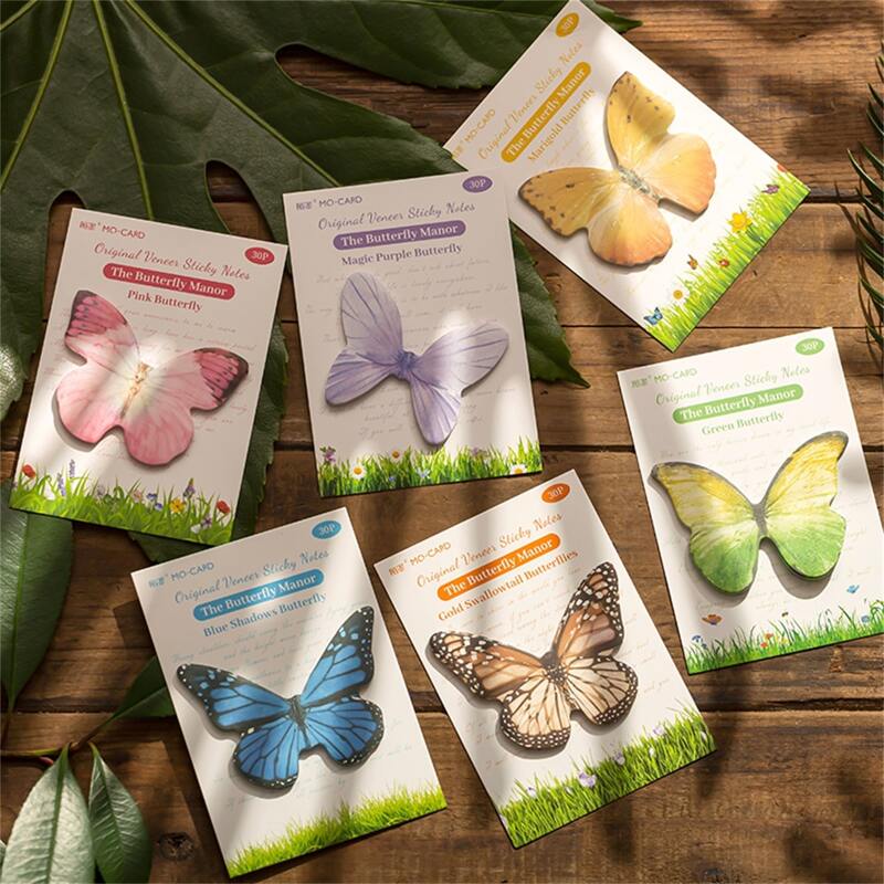 

1pc Butterfly Shaped Random Sticky Note, Multicolor