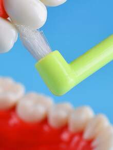 1 pièce Mini Brosse à dent de couleur aléatoire - Multicolore - Voir 4