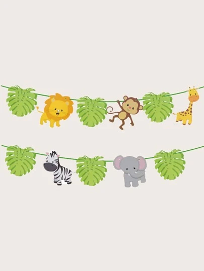 1件套卡通動物拉旗