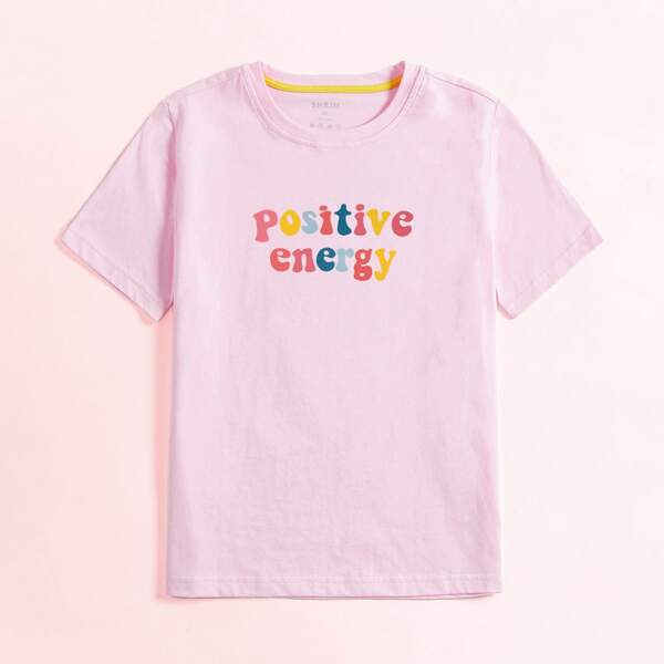 

Toddler Girls Slogan Graphic Tee, Pink