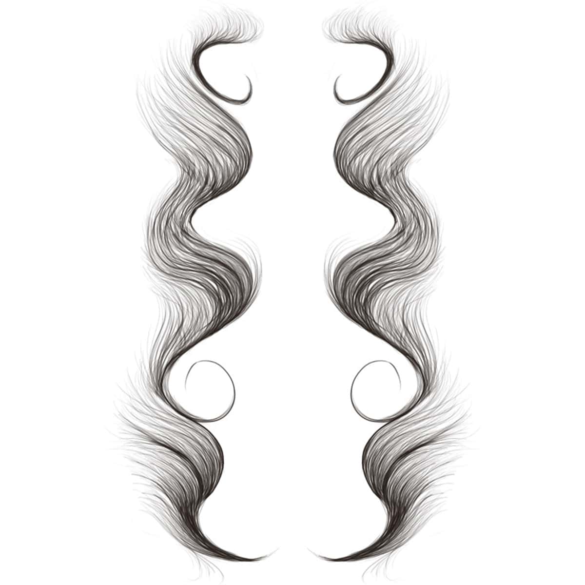 

1sheet Hairline Edge Tattoo Sticker, Black