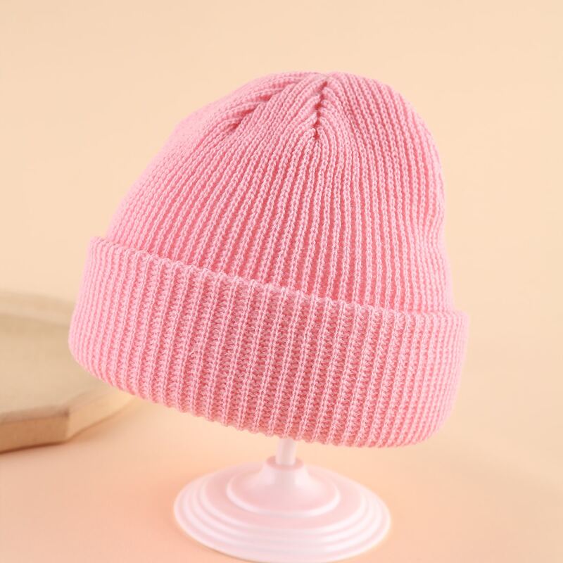 

Guys Solid Knit Hat, Pink