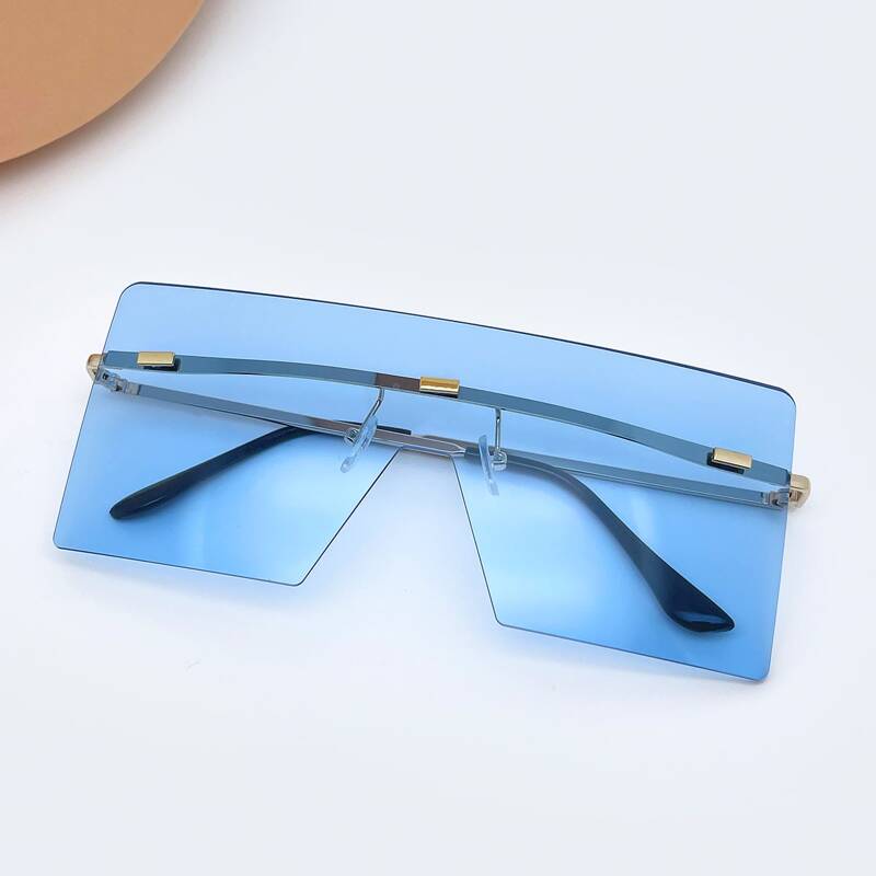 

Flat Top Rimless Sunglasses