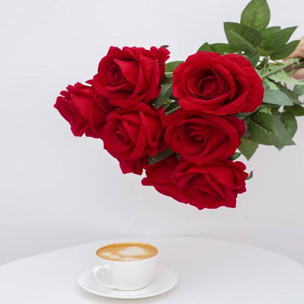 

1pc Artificial Rose, Red