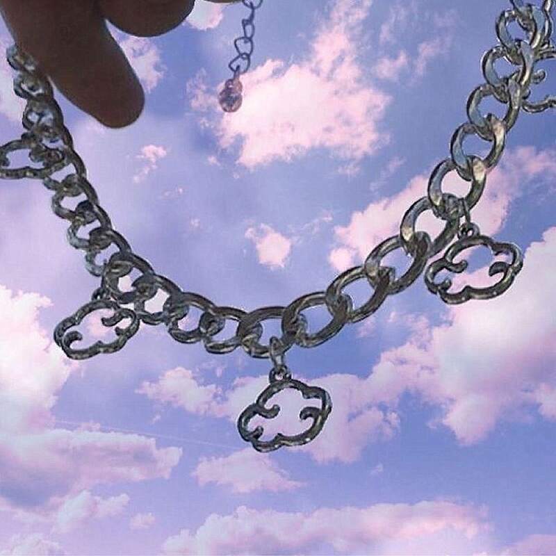 

Cloud Charm Chain Necklace, Silver