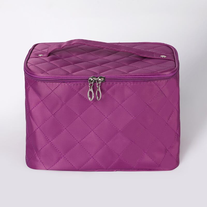 

Solid Square Makeup Bag, Purple