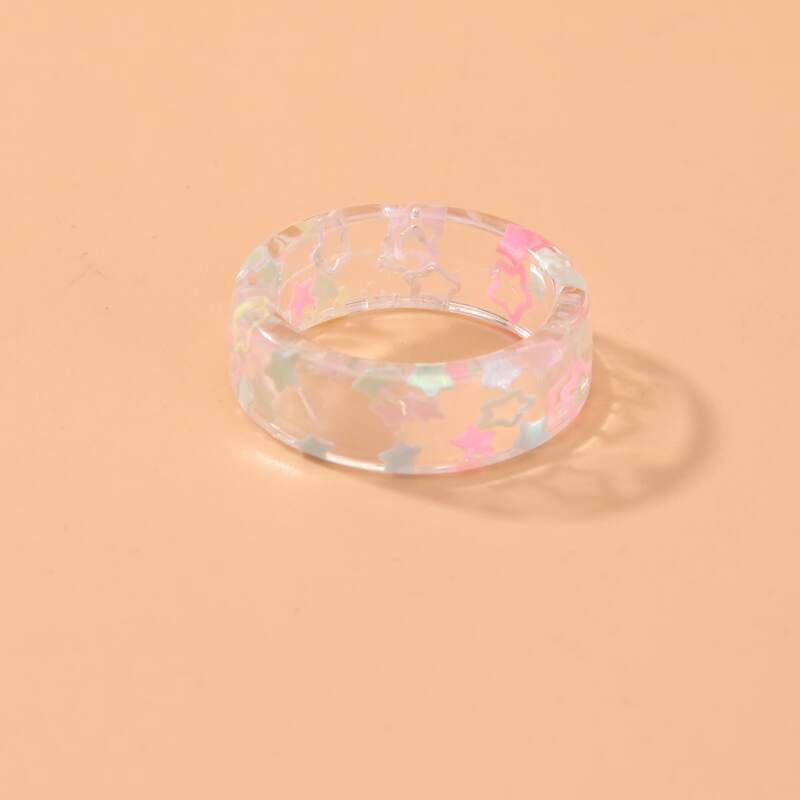 

Star Graphic Ring, Multicolor