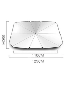 Car Windshield Sunshade Umbrella - Silver - View 5