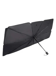 Car Windshield Sunshade Umbrella - Silver - View 2