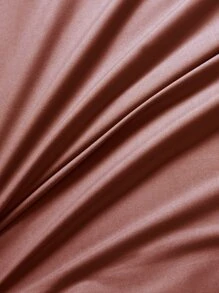 Plain Bed Skirt - Rust Brown - View 3