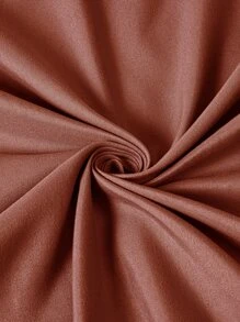 Plain Bed Skirt - Rust Brown - View 4