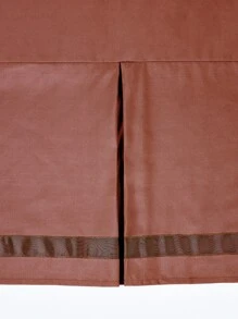 Plain Bed Skirt - Rust Brown - View 5