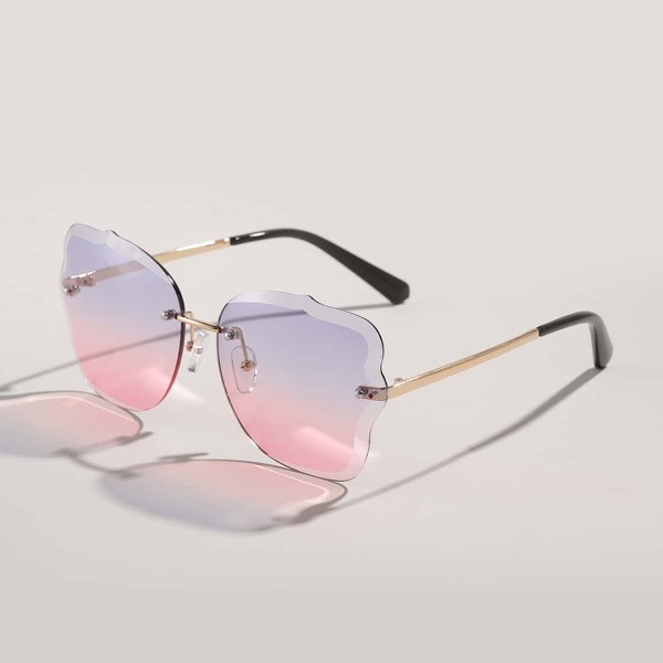 

Simple Tinted Lens Rimless Sunglasses