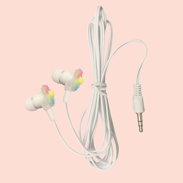 

Flower Design Wired Earphone, Multicolor
